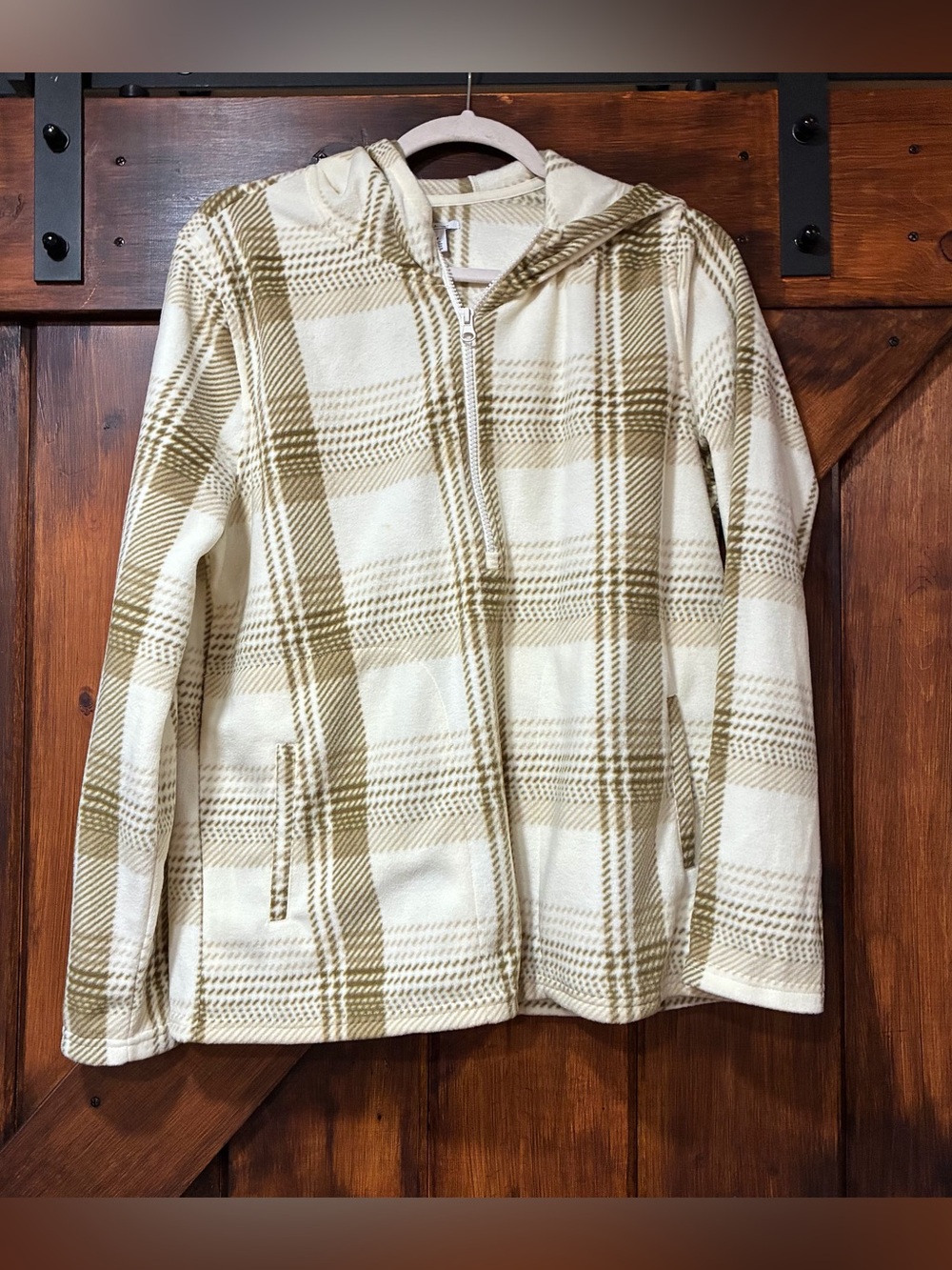 O’Neill ultra soft fleece plaid zip up jacket